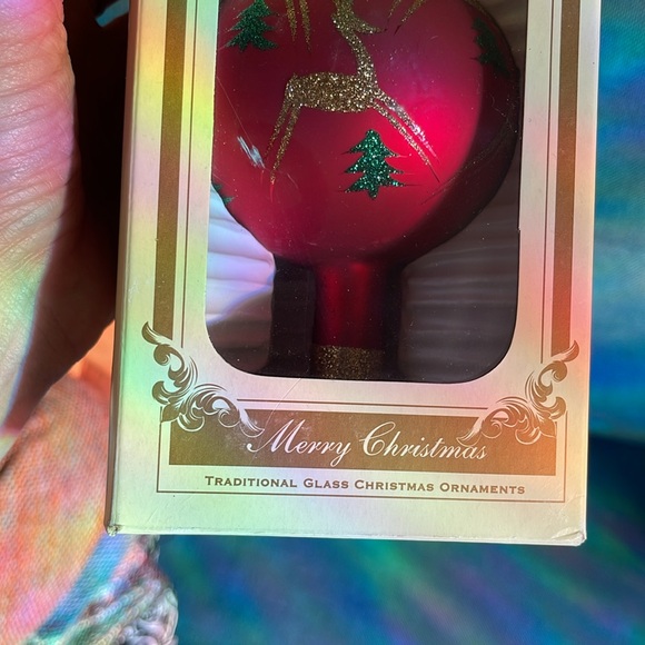 Vintage hand blown glass tree topper - Picture 6 of 9